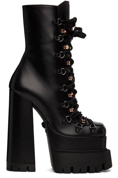 versace heels.|versace platform heel boots.